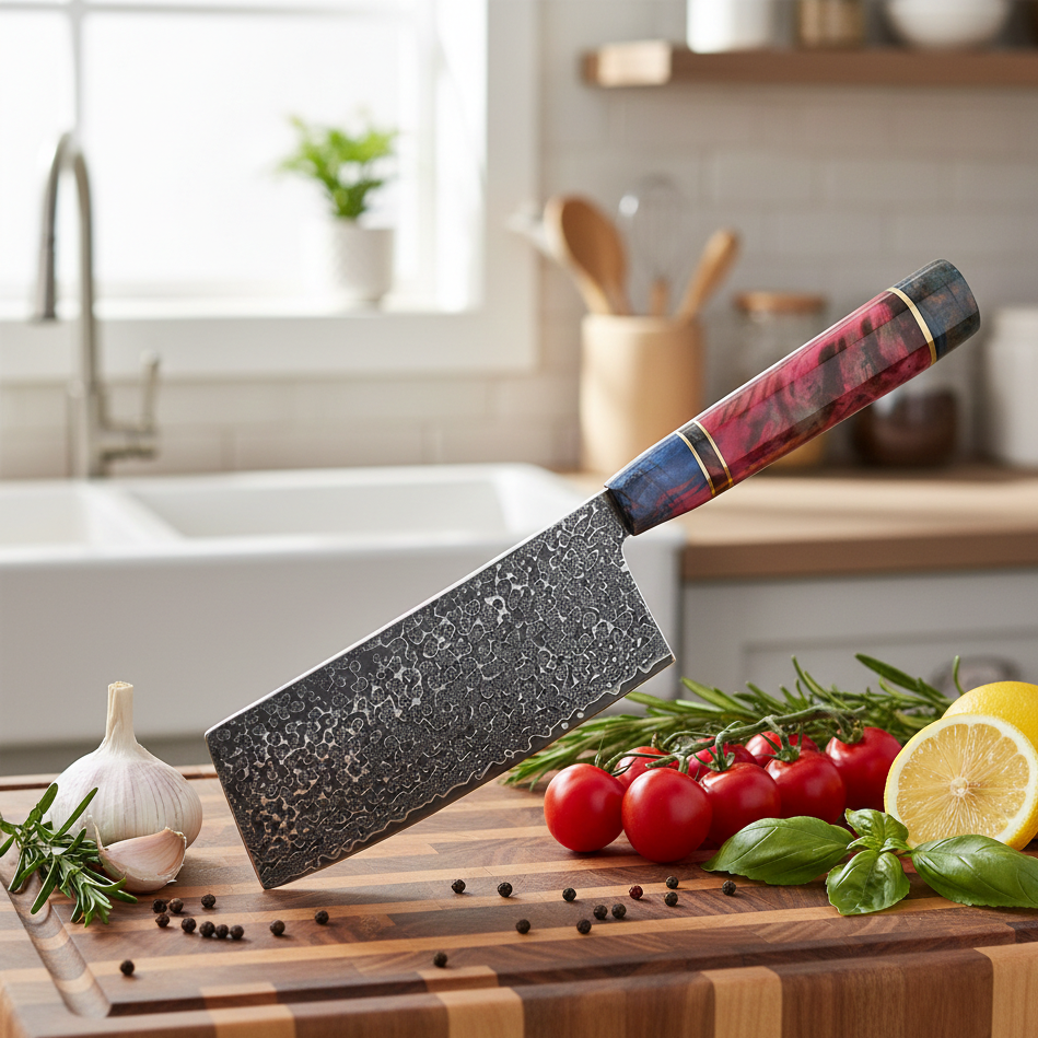 Couteau Japonais Cleaver - Acier VG10 - Marushi