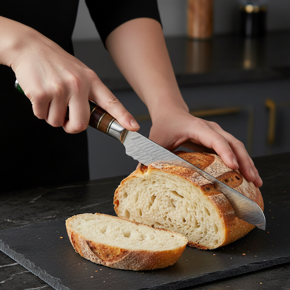 Couteau Japonais à Pain - Acier VG10 - Midori