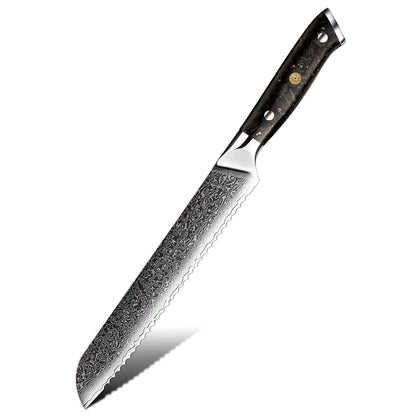 Couteau Japonais à pain - Acier Damas - Kurokin