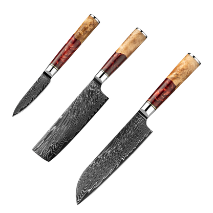 Set de 3 Couteaux Japonais - Akuna