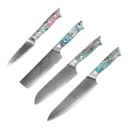 Set de 4 Couteaux Japonais - Corail