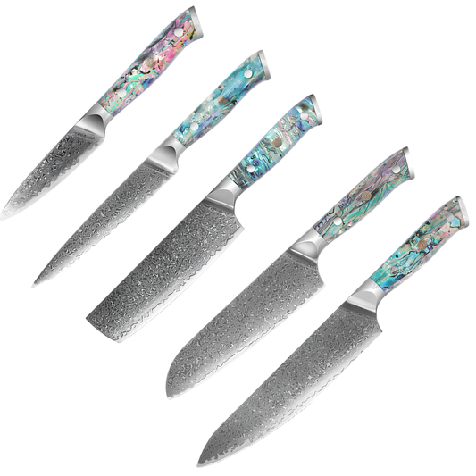 Set de 5 Couteaux Japonais - Corail