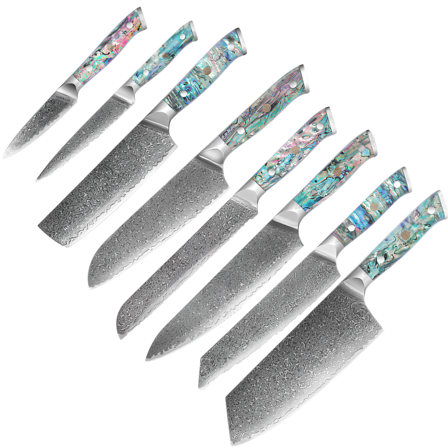 Set Complet Couteaux Japonais - Corail