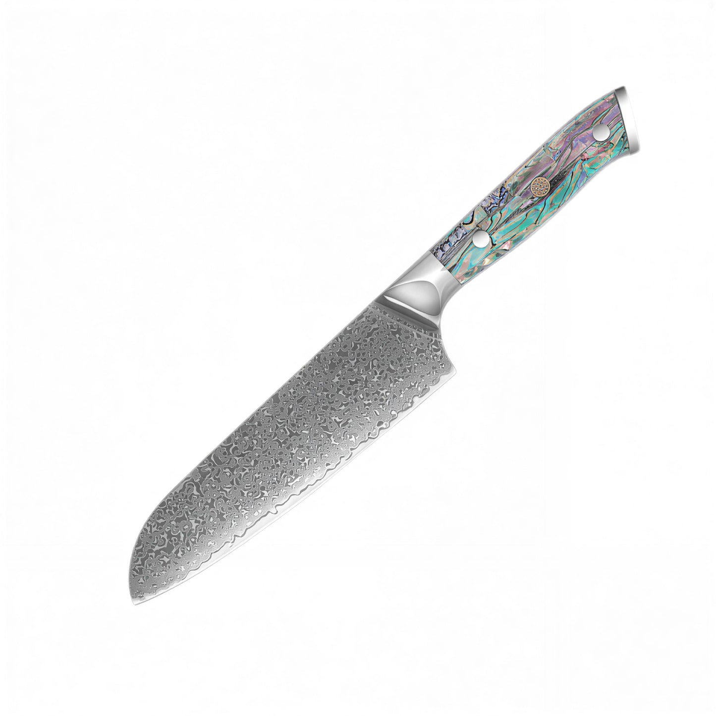 Couteau Japonais Santoku - Corail