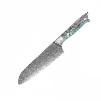 Couteau Japonais Santoku - Corail