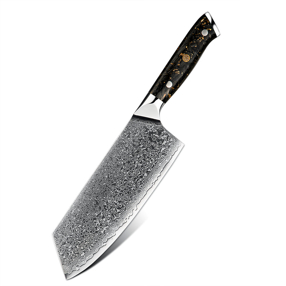 Couteau Japonais Cleaver - Acier Damas - Kurokin