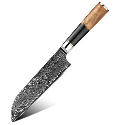 Couteau Japonais Santoku - Acier VG10 - Black Sora