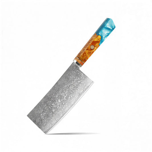 Couteau Japonais Cleaver - Acier Damas - Kinoto