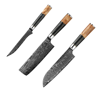 Set de 3 Couteaux Japonais - Black Sora