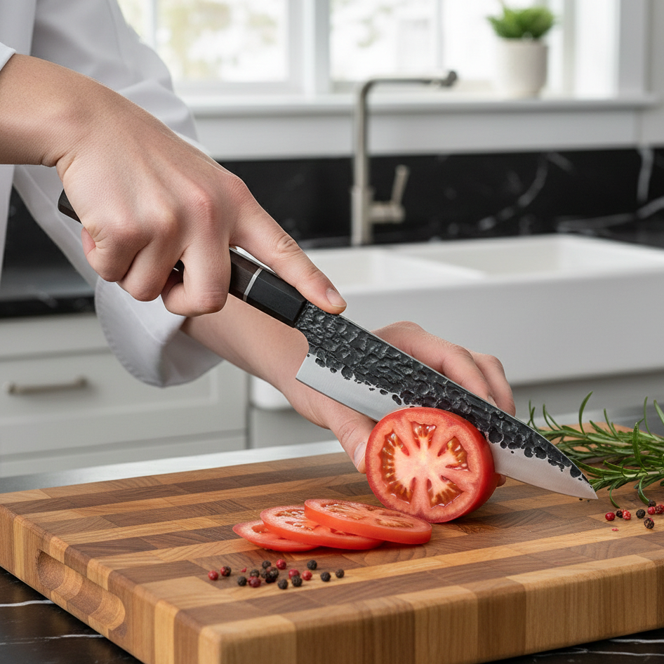 Couteau Japonais de Chef - Acier Damas - Kito