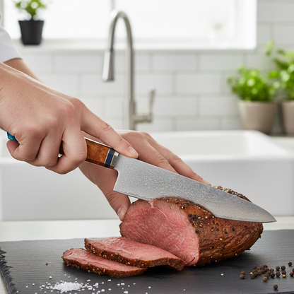 Couteau Japonais de Chef - Acier Damas - Kinoto