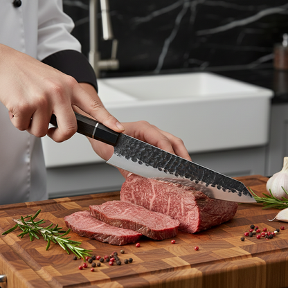 Couteau Japonais Kiritsuke - Acier Damas - Kito