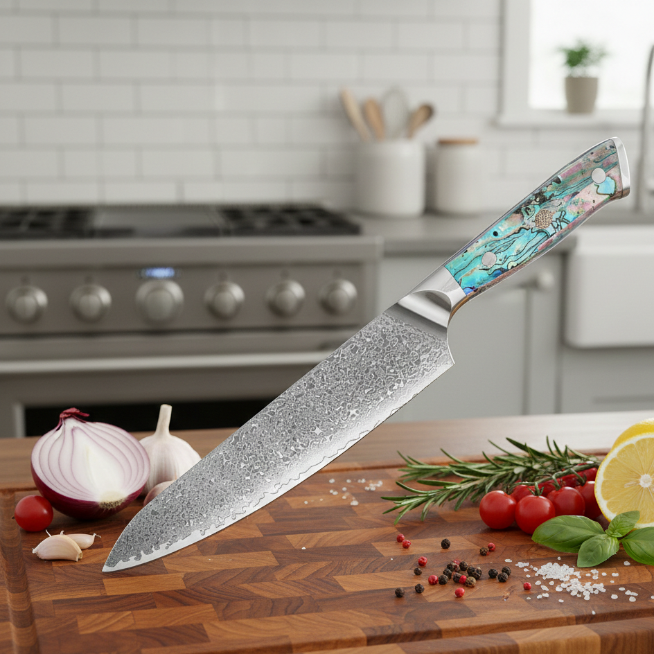 Set de 3 Couteaux Japonais - Corail